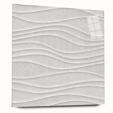 Timeless Textures Abstract Wall Art – Wavy Layered White Pattern