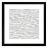 Timeless Textures Abstract Wall Art – Wavy Layered White Pattern