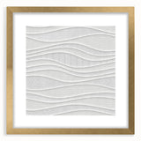 Timeless Textures Abstract Wall Art – Wavy Layered White Pattern