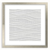 Timeless Textures Abstract Wall Art – Wavy Layered White Pattern