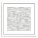 Timeless Textures Abstract Wall Art – Wavy Layered White Pattern