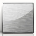 Timeless Textures Abstract Wall Art – Wavy Layered White Pattern