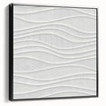 Timeless Textures Abstract Wall Art – Wavy Layered White Pattern
