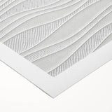 Timeless Textures Abstract Wall Art – Wavy Layered White Pattern