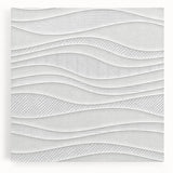 Timeless Textures Abstract Wall Art – Wavy Layered White Pattern
