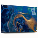 Elegant Fluid Abstract Wall Art – Modern Fluid Art Prints Canvas