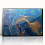Elegant Fluid Abstract Wall Art – Modern Fluid Art Prints Canvas