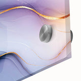 Elegant Abstract Wall Art – Light Blue & Lilac Luxury Print