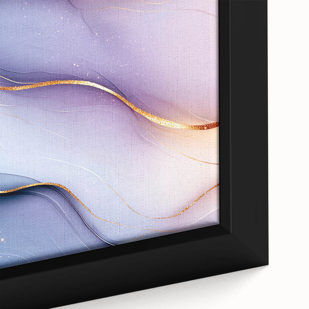 Elegant Abstract Wall Art – Light Blue & Lilac Luxury Print