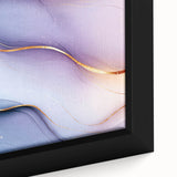 Elegant Abstract Wall Art – Light Blue & Lilac Luxury Print