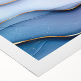 Elegant Abstract Wall Art – Light Blue & Lilac Luxury Print