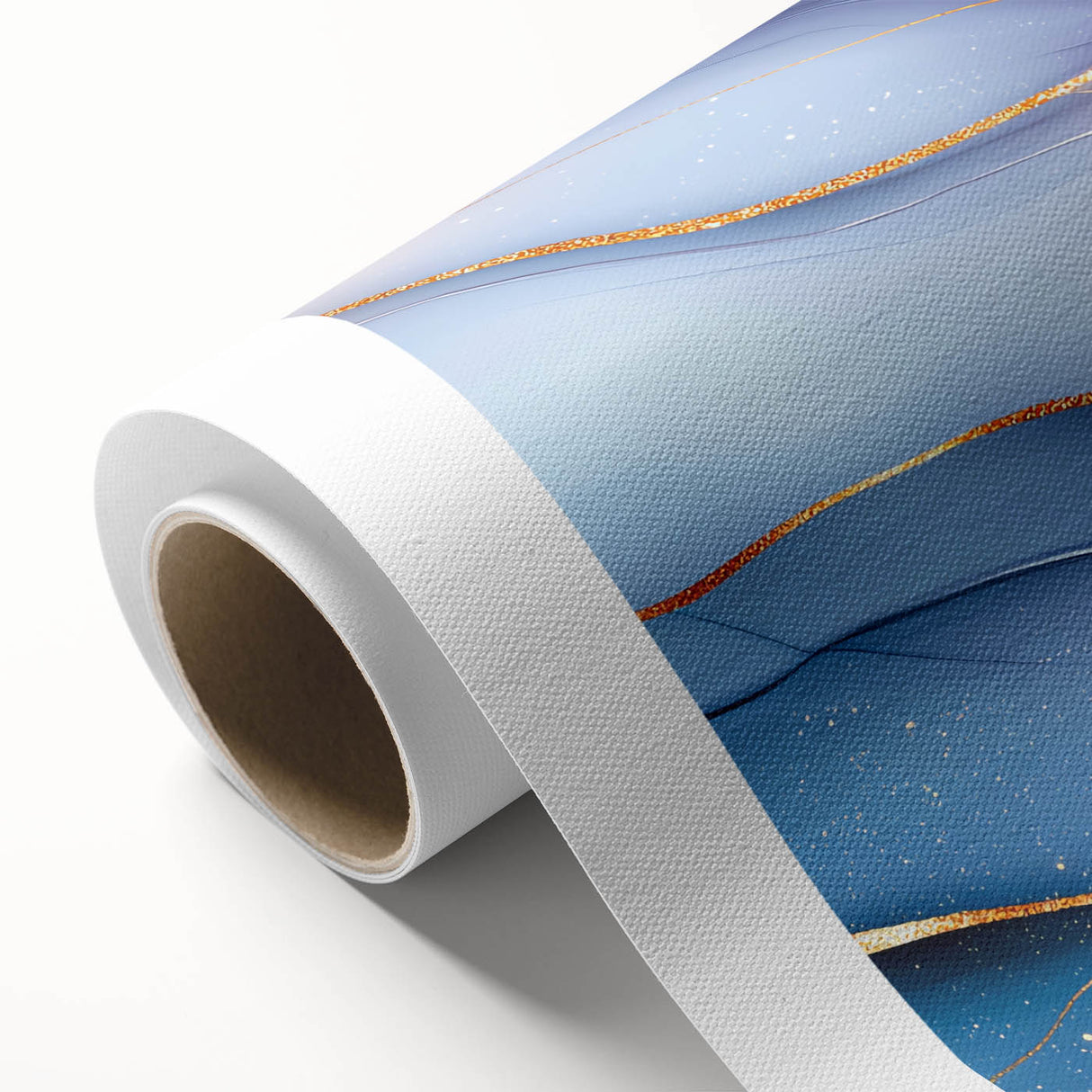 Elegant Abstract Wall Art – Light Blue & Lilac Luxury Print
