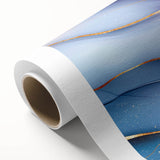 Elegant Abstract Wall Art – Light Blue & Lilac Luxury Print