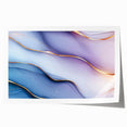 Elegant Abstract Wall Art – Light Blue & Lilac Luxury Print