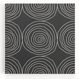 Modern Abstract Wall Art - Black and White Spiral Geometric Print