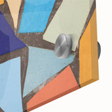 Large Abstract Wall Art – Colorful Geometric Mosaic Painting
