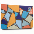 Large Abstract Wall Art – Colorful Geometric Mosaic Painting