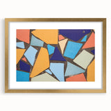 Large Abstract Wall Art – Colorful Geometric Mosaic Painting