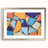 Large Abstract Wall Art – Colorful Geometric Mosaic Painting