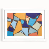 Large Abstract Wall Art – Colorful Geometric Mosaic Painting