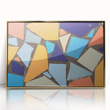 Large Abstract Wall Art – Colorful Geometric Mosaic Painting