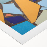 Large Abstract Wall Art – Colorful Geometric Mosaic Painting