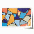 Large Abstract Wall Art – Colorful Geometric Mosaic Painting