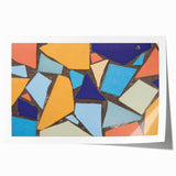 Large Abstract Wall Art – Colorful Geometric Mosaic Painting