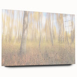 Tranquil Nature Canvas Prints – Rainy Forest Through Glass