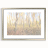 Tranquil Nature Canvas Prints – Rainy Forest Through Glass