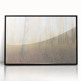 Tranquil Nature Canvas Prints – Rainy Forest Through Glass