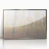 Tranquil Nature Canvas Prints – Rainy Forest Through Glass