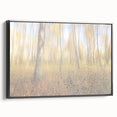 Tranquil Nature Canvas Prints – Rainy Forest Through Glass