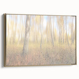 Tranquil Nature Canvas Prints – Rainy Forest Through Glass