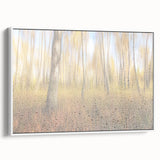 Tranquil Nature Canvas Prints – Rainy Forest Through Glass