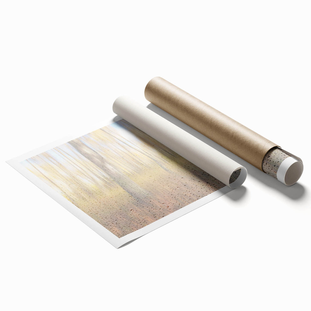 Tranquil Nature Canvas Prints – Rainy Forest Through Glass