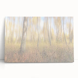 Tranquil Nature Canvas Prints – Rainy Forest Through Glass