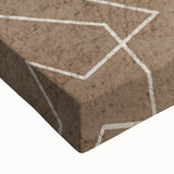 Modern Abstract Canvas Prints – Geometric Line Art on Brown Texture