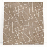 Modern Abstract Canvas Prints – Geometric Line Art on Brown Texture