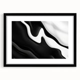 Contemporary Abstract Art Pieces – Fluid Black & White Contrast