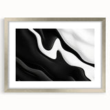 Contemporary Abstract Art Pieces – Fluid Black & White Contrast