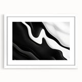 Contemporary Abstract Art Pieces – Fluid Black & White Contrast