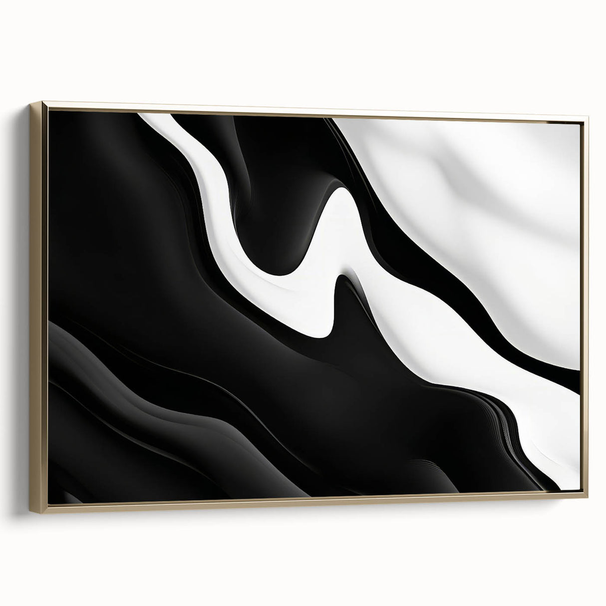 Contemporary Abstract Art Pieces – Fluid Black & White Contrast