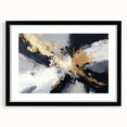 Upscale Abstract Art Collection – Black, White & Gold Canvas Print