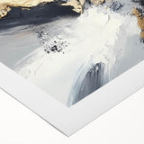 Upscale Abstract Art Collection – Black, White & Gold Canvas Print