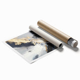 Upscale Abstract Art Collection – Black, White & Gold Canvas Print