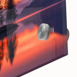 Minimalist Scenic Art Prints – Island Trees & Sunset Reflection