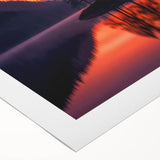 Minimalist Scenic Art Prints – Island Trees & Sunset Reflection