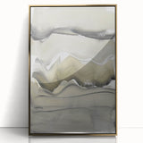 Minimalist Abstract Wall Art - Earthy Tones and Textured Brushstrokes