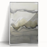 Minimalist Abstract Wall Art - Earthy Tones and Textured Brushstrokes